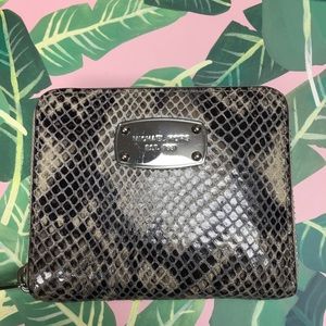 Michael Kors faux snakeskin wallet- authentic